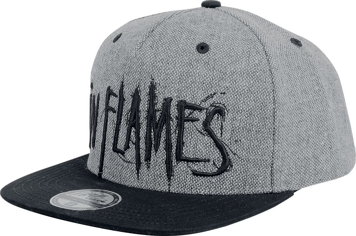 In Flames Logo kšiltovka cerná/šedá - RockTime.cz