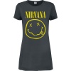 Nirvana Amplified Collection - Smiley Šaty charcoal - RockTime.cz