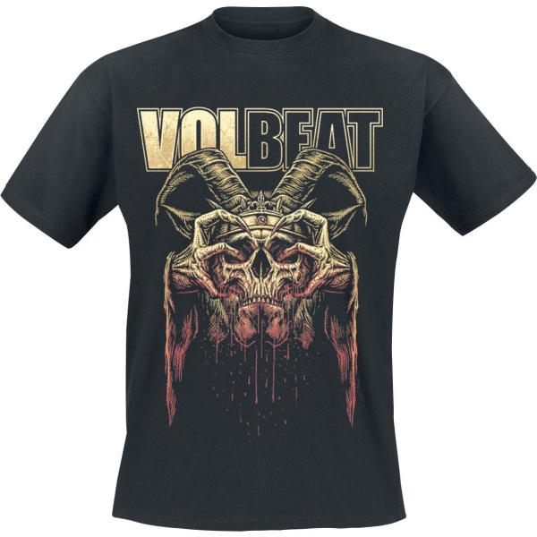 Volbeat Bleeding Crown Skull Tričko černá - RockTime.cz