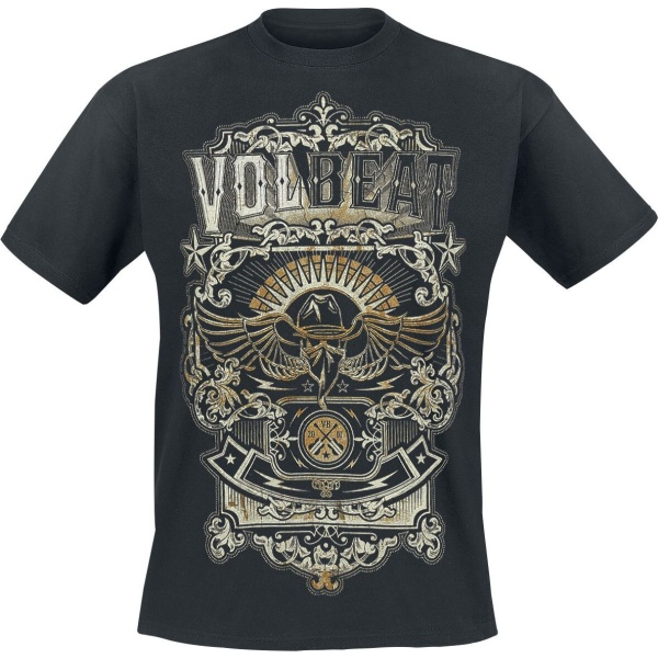 Volbeat Old Letters Tričko černá - RockTime.cz