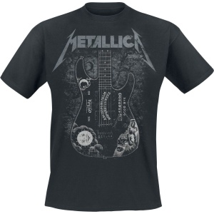 Metallica Hammett Ouija Guitar Tričko černá - RockTime.cz