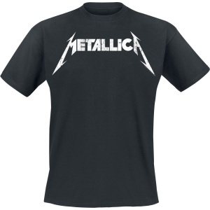 Metallica Textured Logo Tričko černá - RockTime.cz