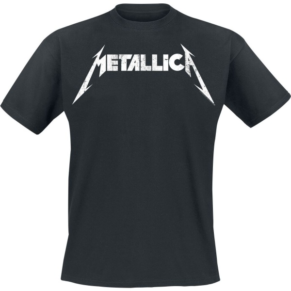 Metallica Textured Logo Tričko černá - RockTime.cz