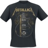 Metallica Hetfield Iron Cross Guitar Tričko černá - RockTime.cz