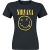 Nirvana Smiley Logo Dámské tričko černá - RockTime.cz