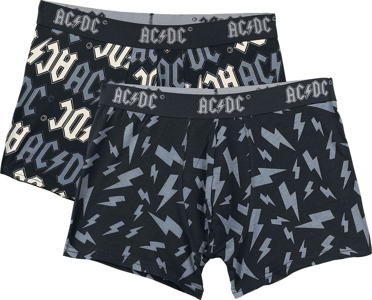 AC/DC EMP Signature Collection Boxerky cerná/šedá - RockTime.cz