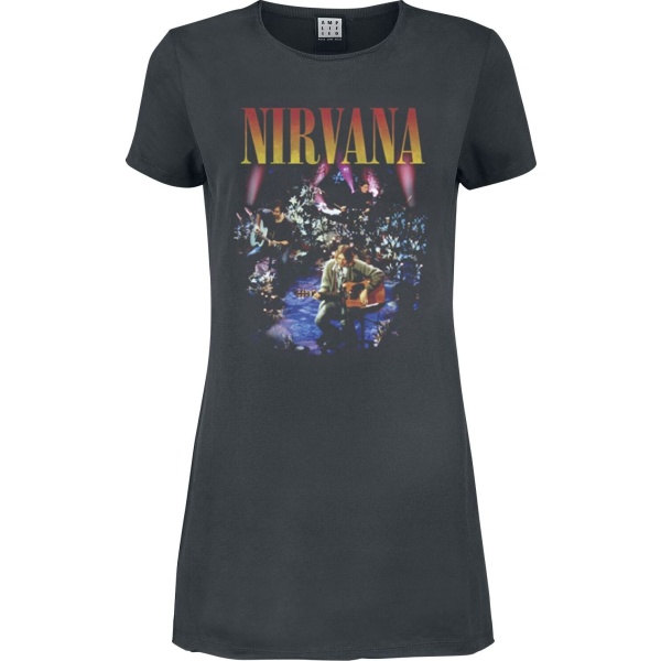 Nirvana Amplified Collection - Live In NYC Šaty charcoal - RockTime.cz