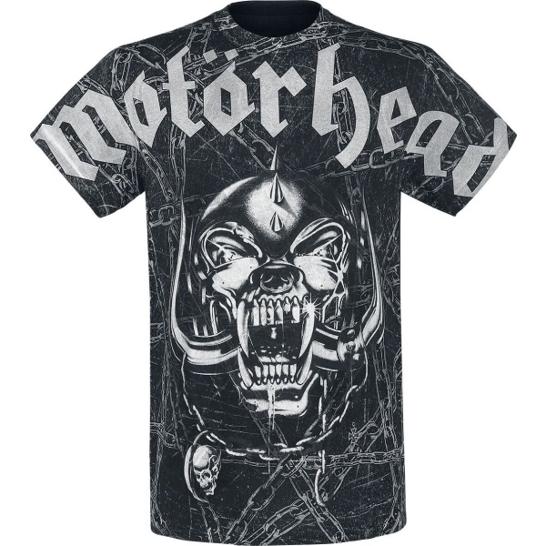 Motörhead Dog Skull And Chains Allover Tričko celoplošný - RockTime.cz