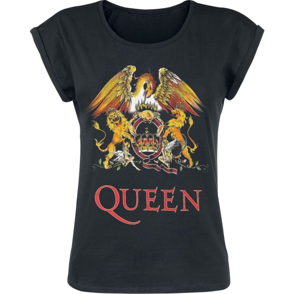 Queen Classic Crest Dámské tričko černá - RockTime.cz