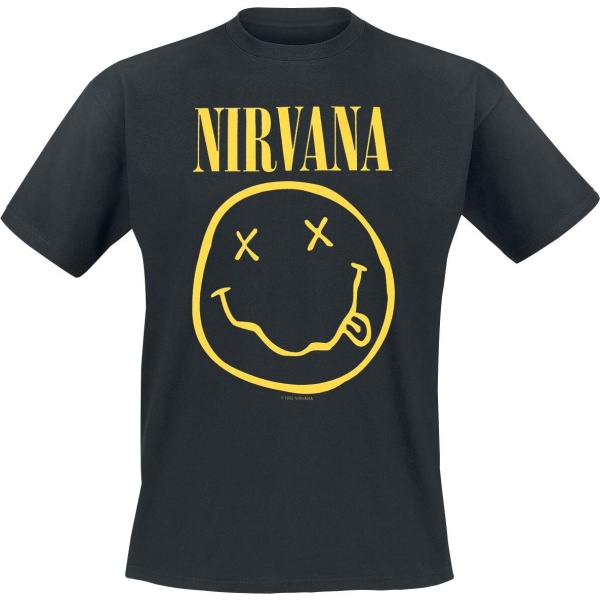 Nirvana Smiley Tričko černá - RockTime.cz