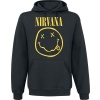 Nirvana Smiley Mikina s kapucí černá - RockTime.cz
