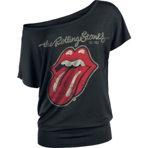 The Rolling Stones Plastered Tongue Dámské tričko černá - RockTime.cz
