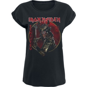 Iron Maiden Senjutsu Eddie Gold Circle Dámské tričko černá - RockTime.cz