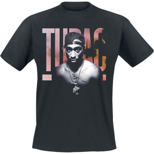 Tupac Shakur Pink Logo Tričko černá - RockTime.cz