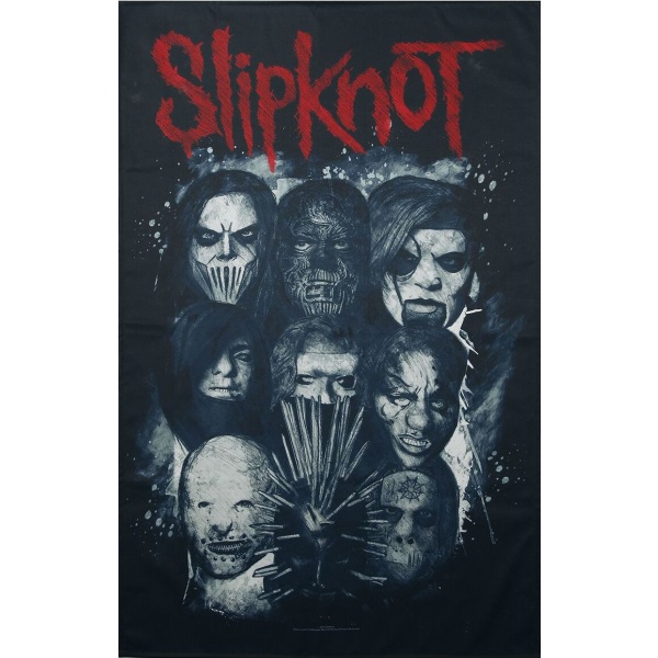 Slipknot Masks Textilní plakát vícebarevný - RockTime.cz