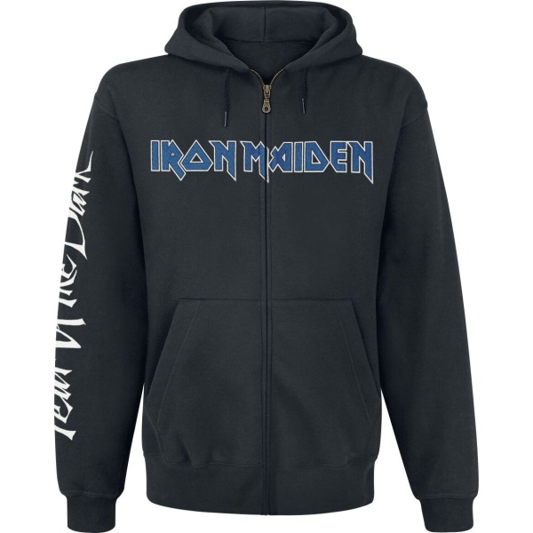 Iron Maiden Fear Of The Dark Mikina s kapucí na zip černá - RockTime.cz