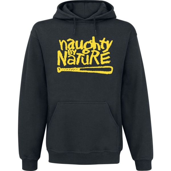 Naughty by Nature Yellow Classic Mikina s kapucí černá - RockTime.cz