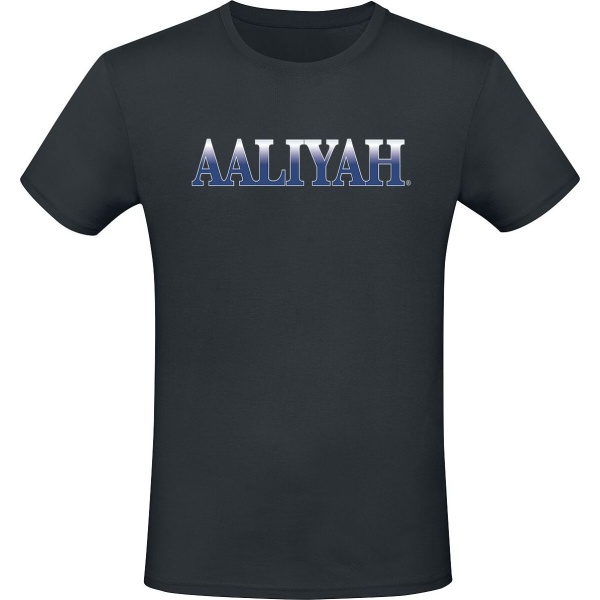 Aaliyah Logo Tričko černá - RockTime.cz
