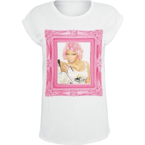 Nicki Minaj Pink Baroque Frame Dámské tričko bílá - RockTime.cz