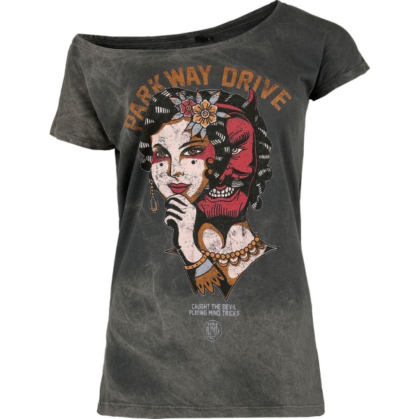 Parkway Drive Devil Tricks Dámské tričko tmavě šedá - RockTime.cz