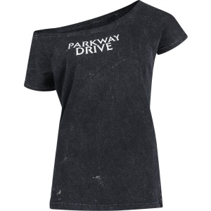 Parkway Drive Smoke Skull Dámské tričko tmavě šedá - RockTime.cz
