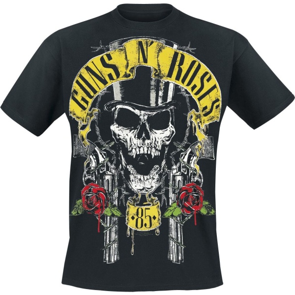 Guns N' Roses Top Hat Tričko černá - RockTime.cz