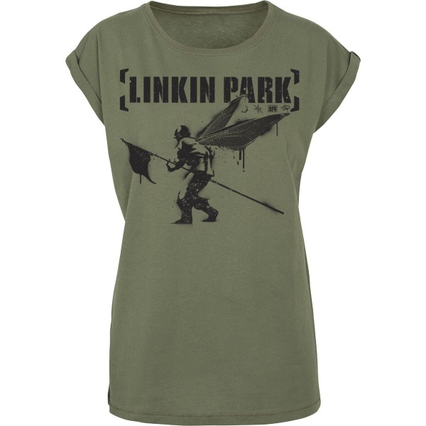 Linkin Park Hybrid Theory Dámské tričko olivová - RockTime.cz