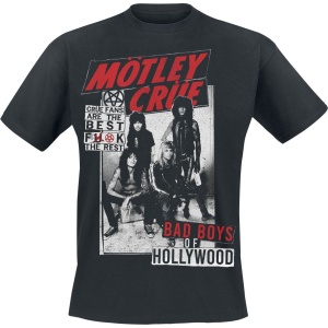 Mötley Crüe Crue Fans Punk Hollywood Tričko černá - RockTime.cz