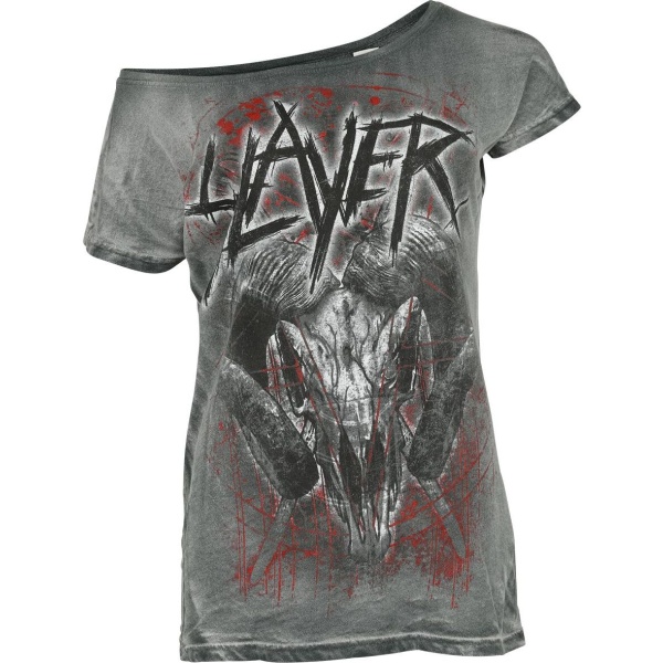 Slayer Mongo Logo Dámské tričko tmavě šedá - RockTime.cz