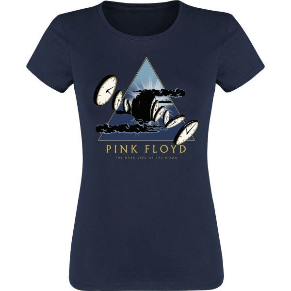 Pink Floyd The Dark Side Of The Moon 50th Anniversary Dámské tričko námořnická modrá - RockTime.cz