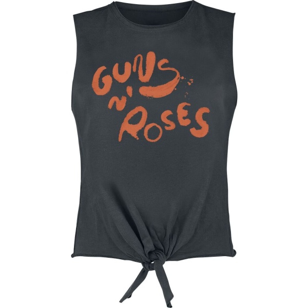 Guns N' Roses Amplified Collection - Paint Logo Dámský top charcoal - RockTime.cz