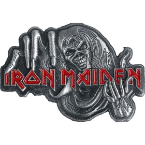 Iron Maiden Number Of The Beast Odznak šedá/cervená - RockTime.cz