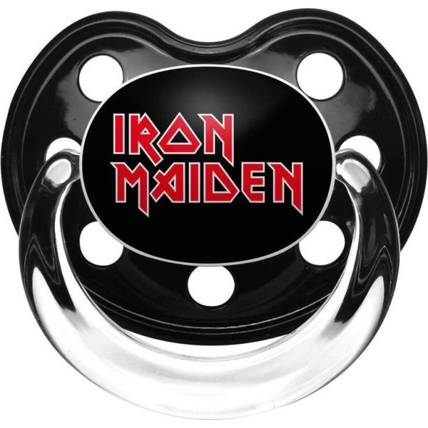 Iron Maiden Iron Maiden Logo Schnuller cerná/cervená - RockTime.cz