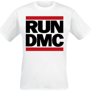 Run DMC Traditional Logo Tričko bílá - RockTime.cz
