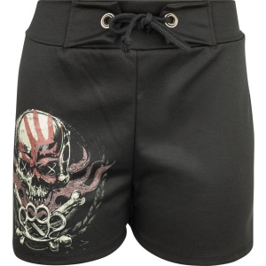 Five Finger Death Punch 100% Pure Dámské šortky černá - RockTime.cz