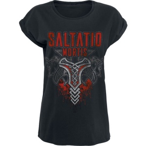 Saltatio Mortis Viking Logo Dámské tričko černá - RockTime.cz