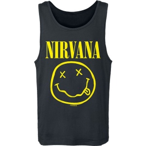 Nirvana Smiley Tank top černá - RockTime.cz
