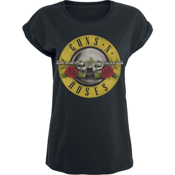 Guns N' Roses Distressed Bullet Dámské tričko černá - RockTime.cz