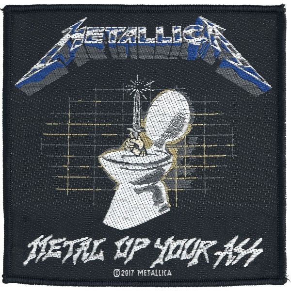 Metallica Metal Up Your Ass nášivka cerná/bílá/modrá - RockTime.cz