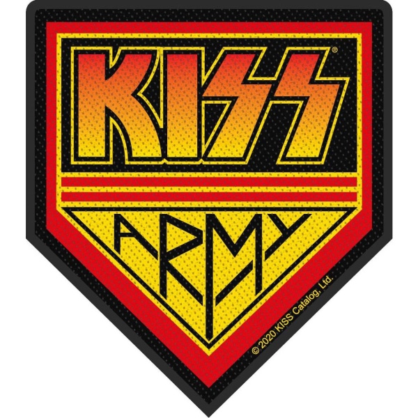 Kiss Army nášivka cerná/cervená/žlutá - RockTime.cz
