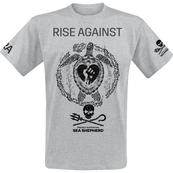 Rise Against Sea Shepherd Cooperation - Our Precious Time Is Running Out Tričko prošedivelá - RockTime.cz