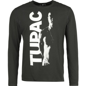 Tupac Shakur Amplified Collection - Shakur Tričko s dlouhým rukávem charcoal - RockTime.cz