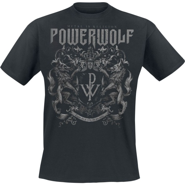 Powerwolf Crest - Metal Is Religion Tričko černá - RockTime.cz
