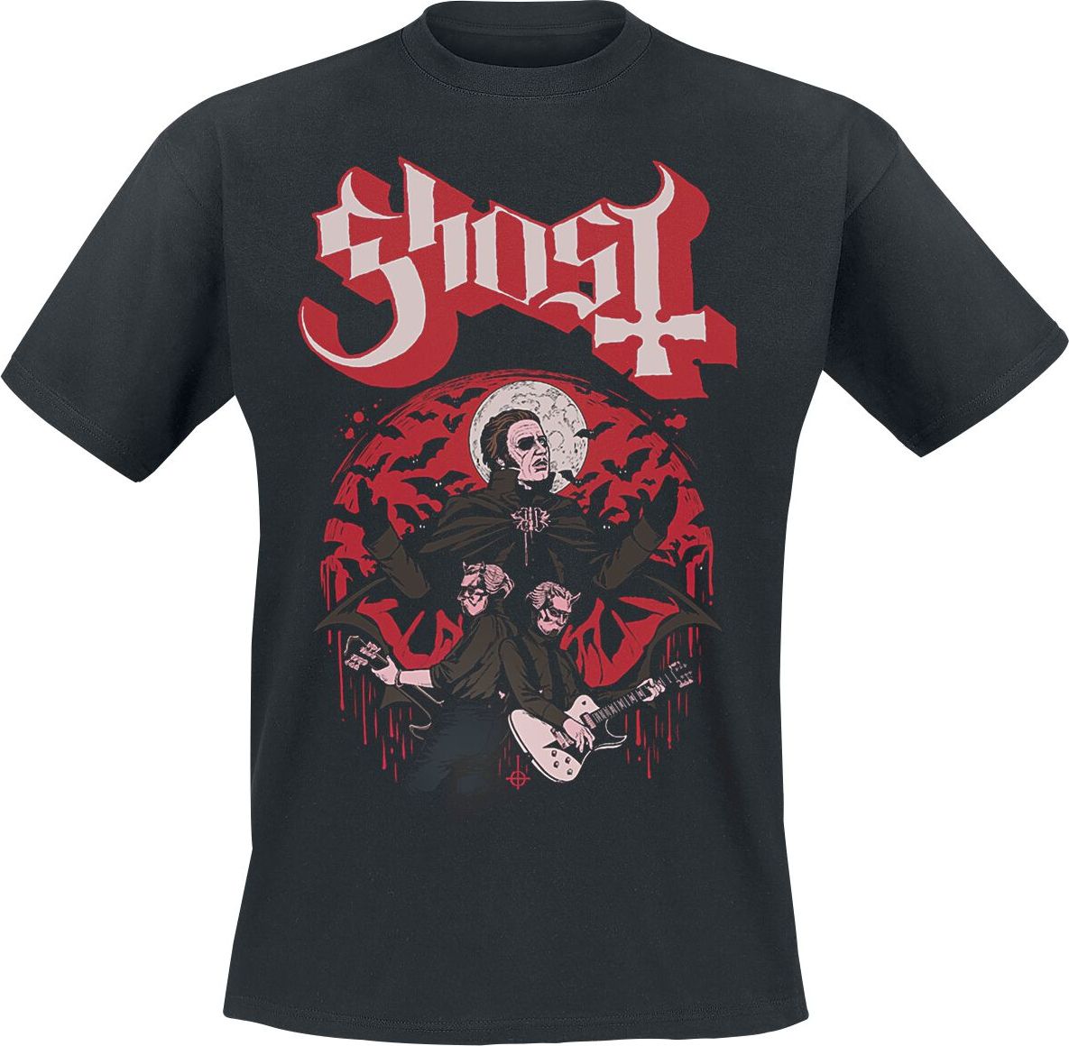 Ghost Guitars Tričko černá - RockTime.cz