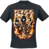 Kiss EOTR Tour 2023 On Fire Tričko černá - RockTime.cz