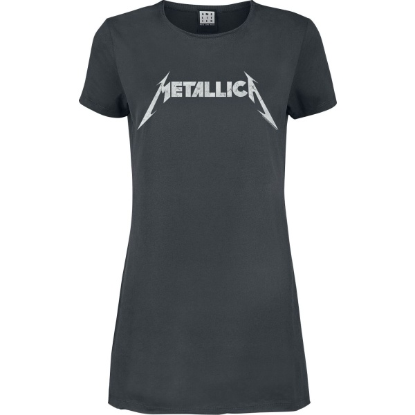 Metallica Amplified Collection - Logo Šaty charcoal - RockTime.cz