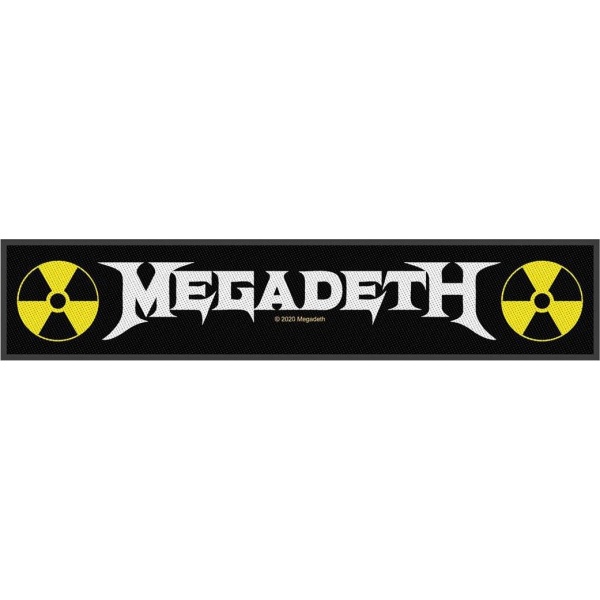 Megadeth Megadeth Logo nášivka černá/bílá/žlutá - RockTime.cz