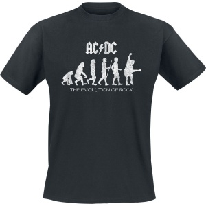 AC/DC Evolution Of Rock Tričko černá - RockTime.cz
