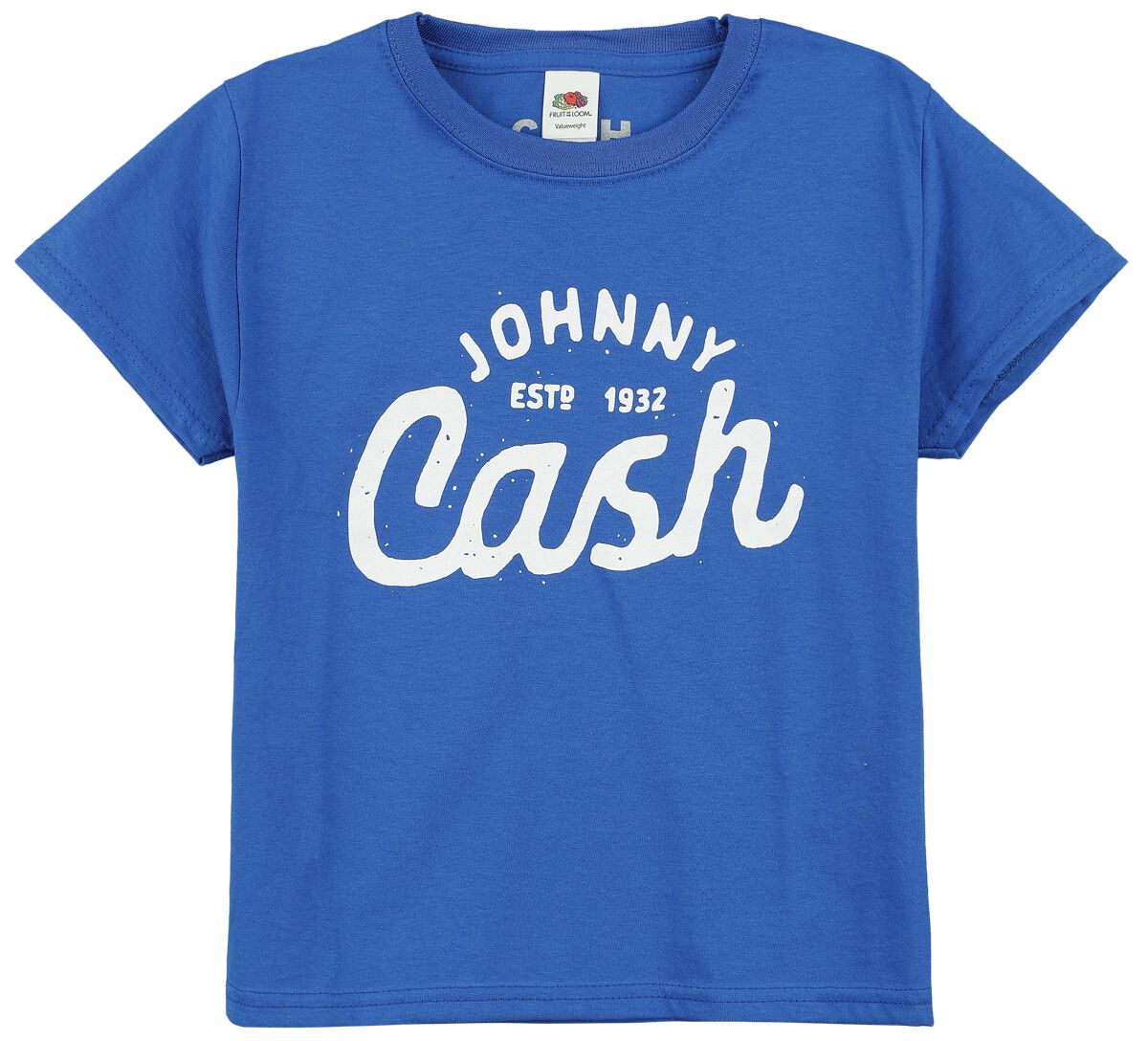 Johnny Cash Kids - Logo detské tricko modrá - RockTime.cz