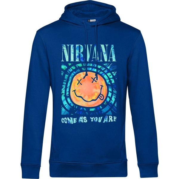 Nirvana Abstract Water Mikina s kapucí modrá - RockTime.cz